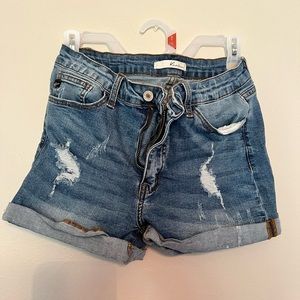 Distressed KanCan Shorts